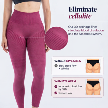 3D Leggings | Bordeaux