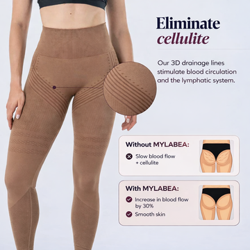 3D Leggings | Brown