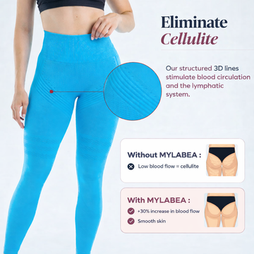 3D Leggings | Blue