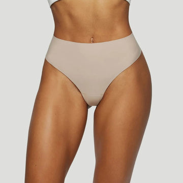 Nude high-waisted thongs (Pack of 3)